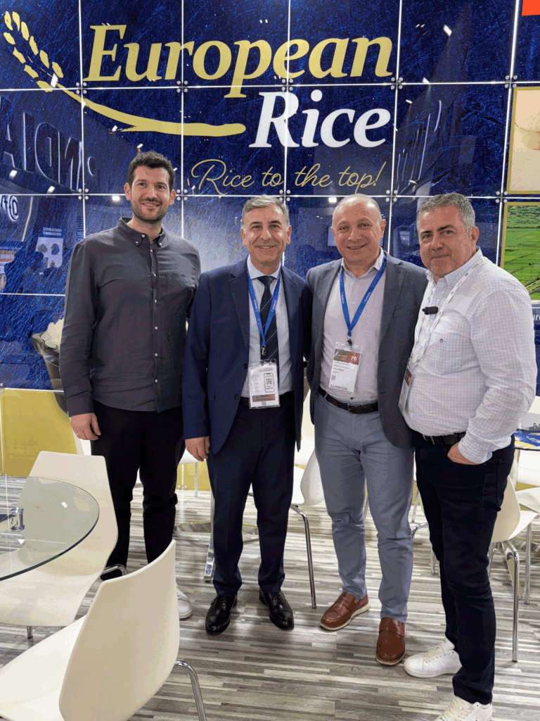 Meeting at the European Rice pavilion during a previous professional activity.